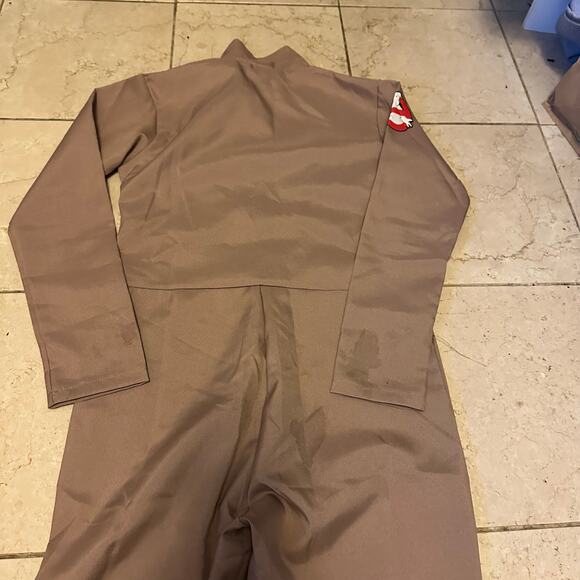 Ghostbusters Jumpsuit Halloween Costume Kids L 12/14 Cosplay Inflatable Backpack - Picture 10 of 13